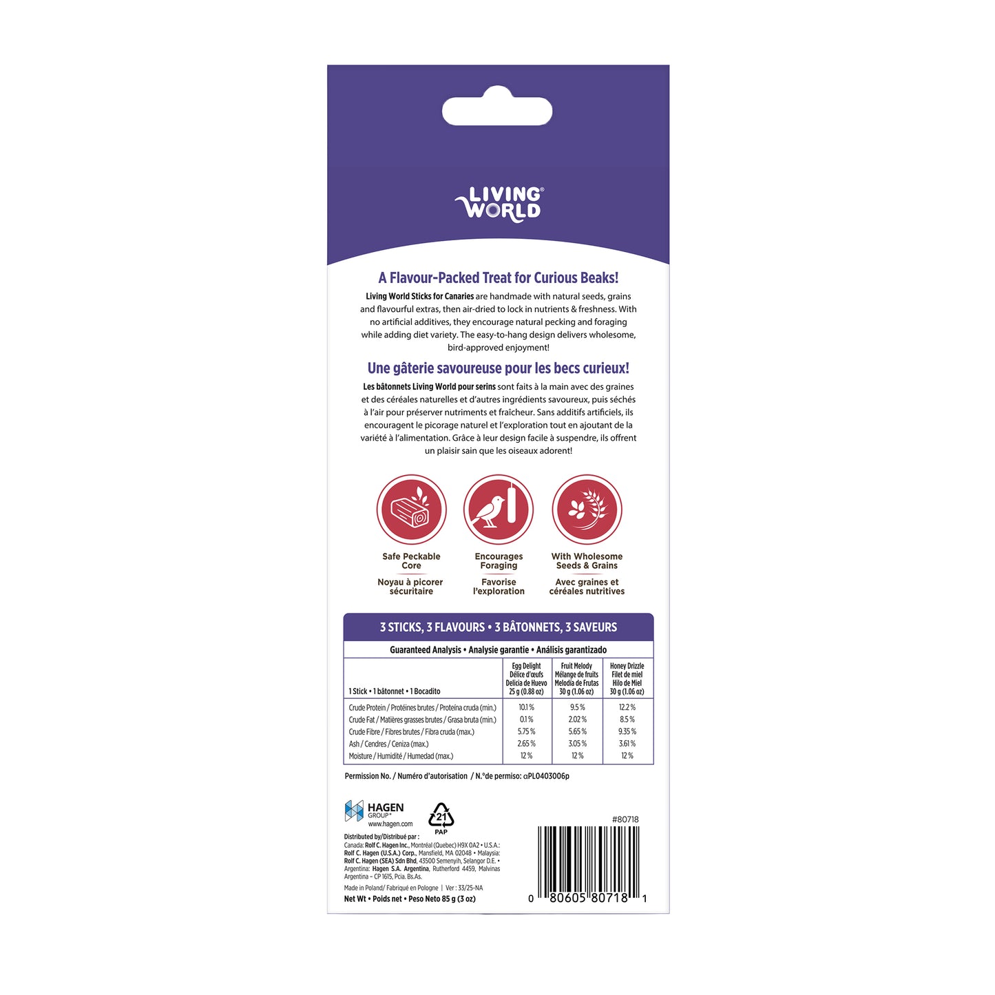 Living World Sticks - Canary Treat - Variety Pack