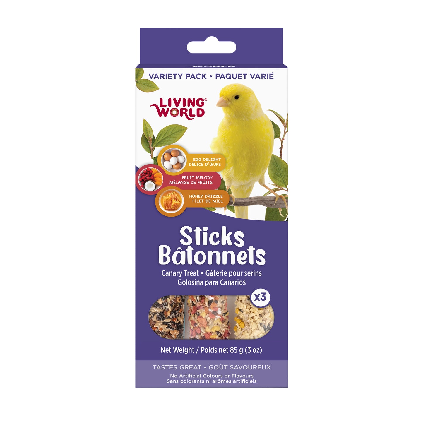 Living World Sticks - Canary Treat - Variety Pack
