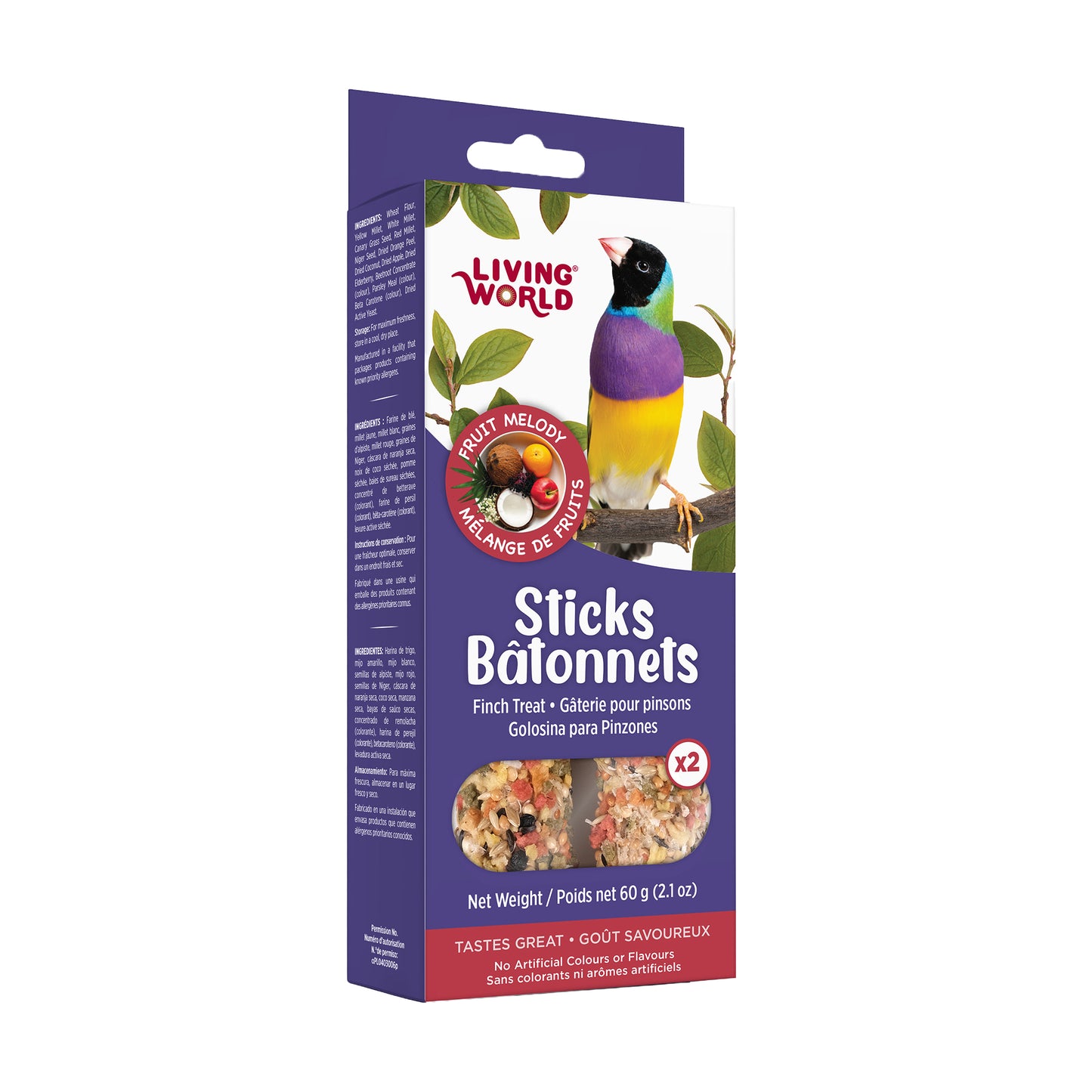 Living World Sticks - Finch Treat - Fruit Melody