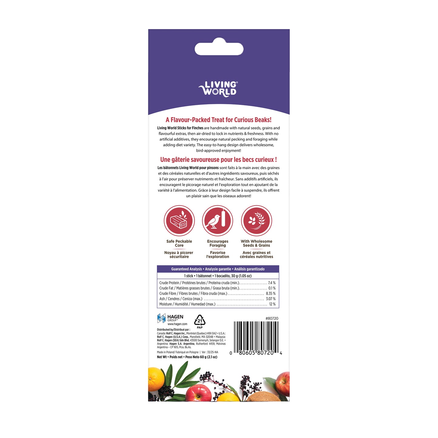 Living World Sticks - Finch Treat - Fruit Melody