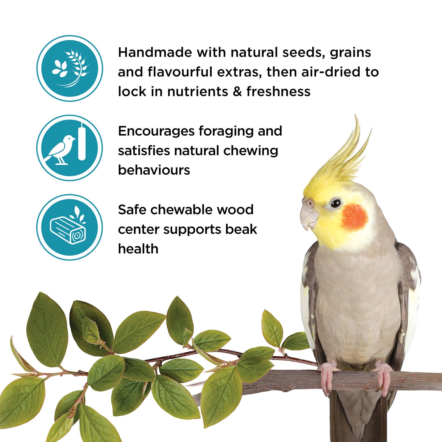 Living World Sticks - Cockatiel Treat - Nut Crunch