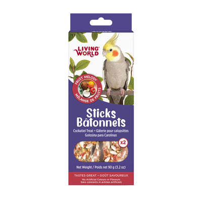 Living World Sticks - Cockatiel Treat - Fruit Melody