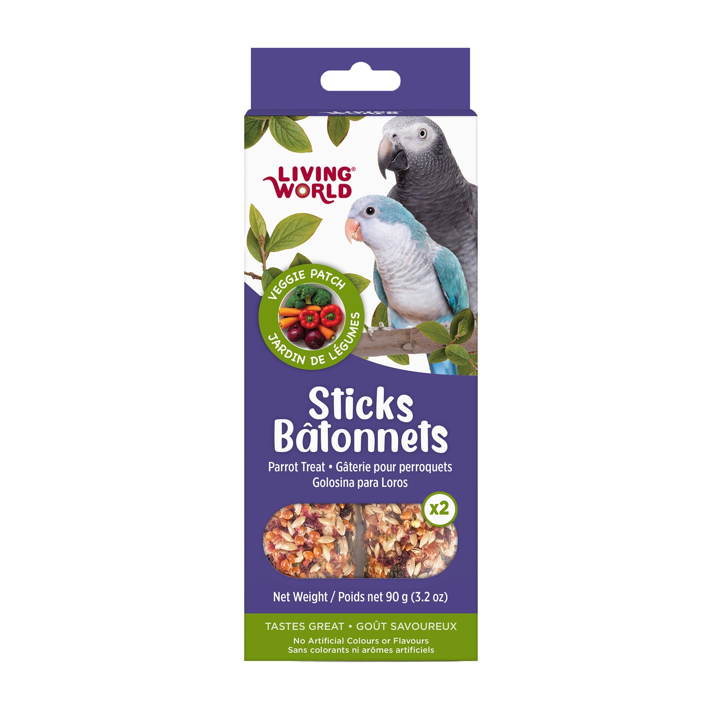 Living World Sticks - Parrot Treat - Veggie Patch