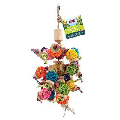Living World Tropical Trove Foraging Mobile with Wicker