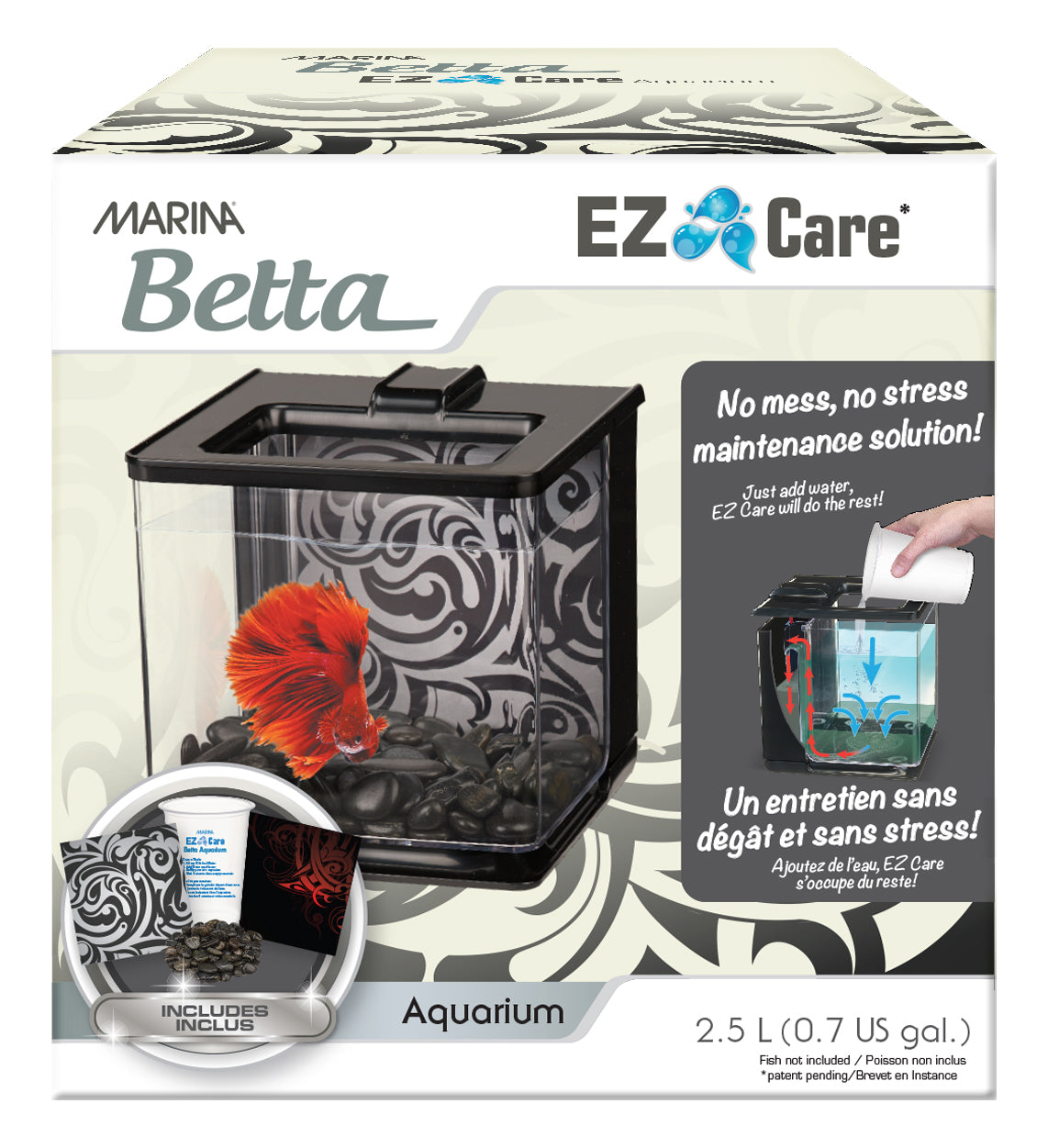 Marina 2.5L EZ Care Betta Kit - 2.5 L (0.7 US gal)