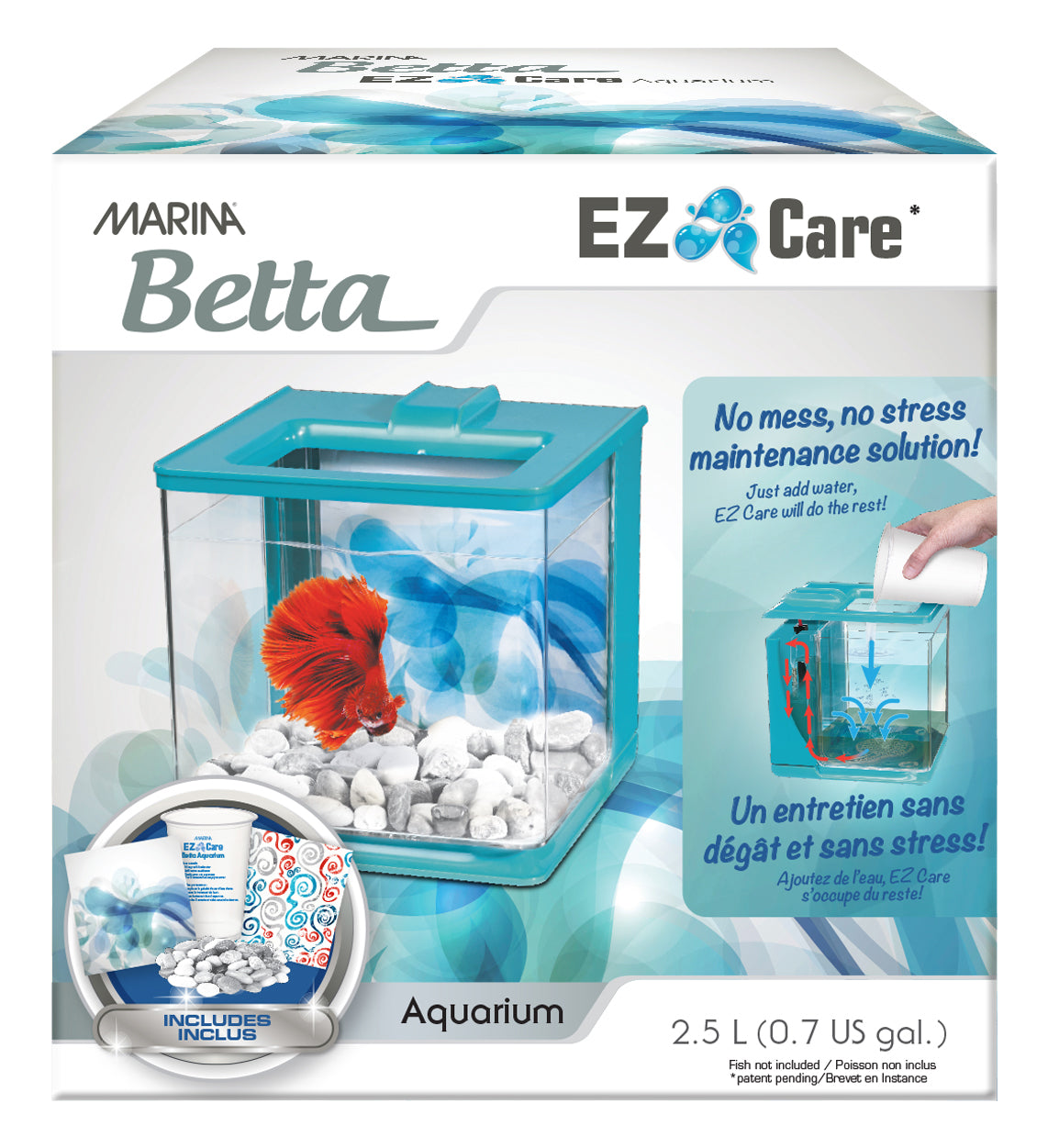 Marina 2.5L EZ Care Betta Kit - 2.5 L (0.7 US gal)