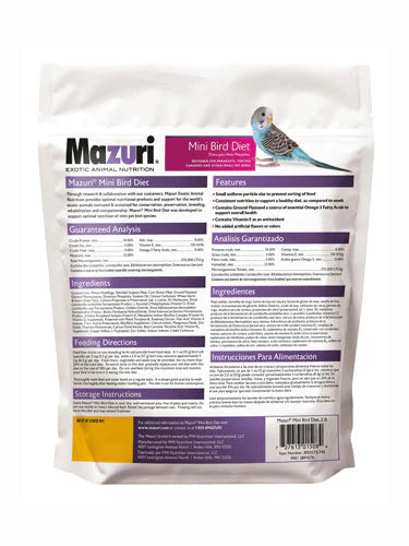 Mazuri Mini Bird Diet Pellets